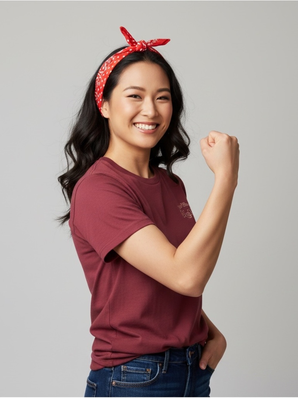Old Navy One Tough Mother Graphic T-Shirt Wine Red Women’s Small